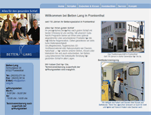 Tablet Screenshot of betten-lang.de